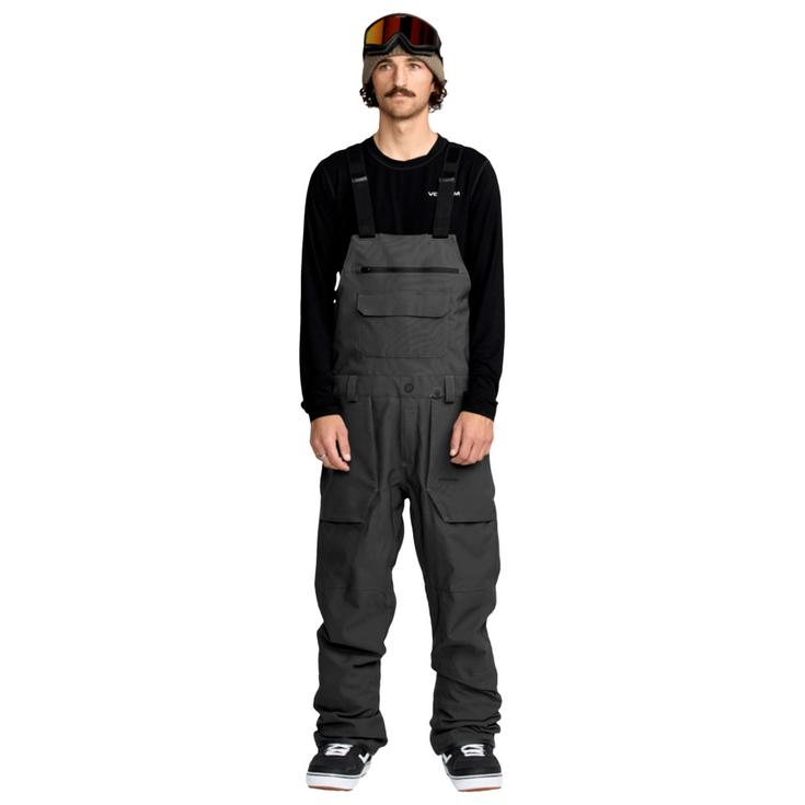 Volcom Pantalon Ski Roan Bib Overall Dark Grey Présentation
