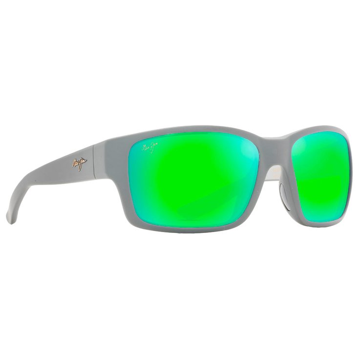 Maui Jim Lunettes de soleil Mangroves Mat Foncé Gris Clair MauiGreen Mineral Superthin Présentation