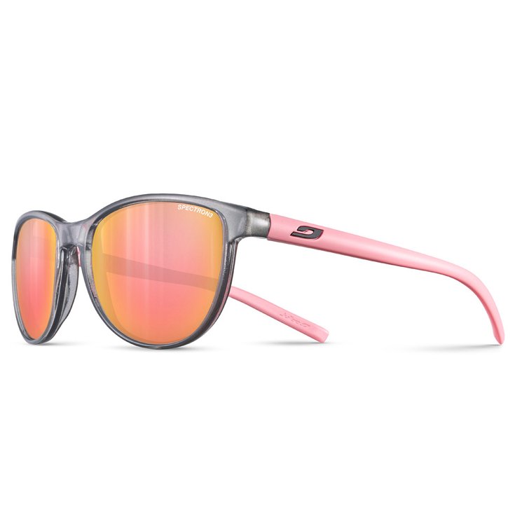 Julbo Lunettes de soleil Idol Gris Translucide Brillant Rose Pastel Mat Spectron 3 Présentation