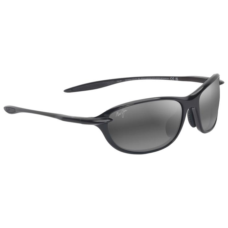 Maui Jim Lunettes de soleil Hookipa Ultra R Xs Shiny Black Neutral Grey MauiUltra Présentation