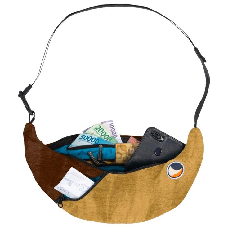Ticket To The Moon Sac banane Sling Bag Sand Chocolate Présentation