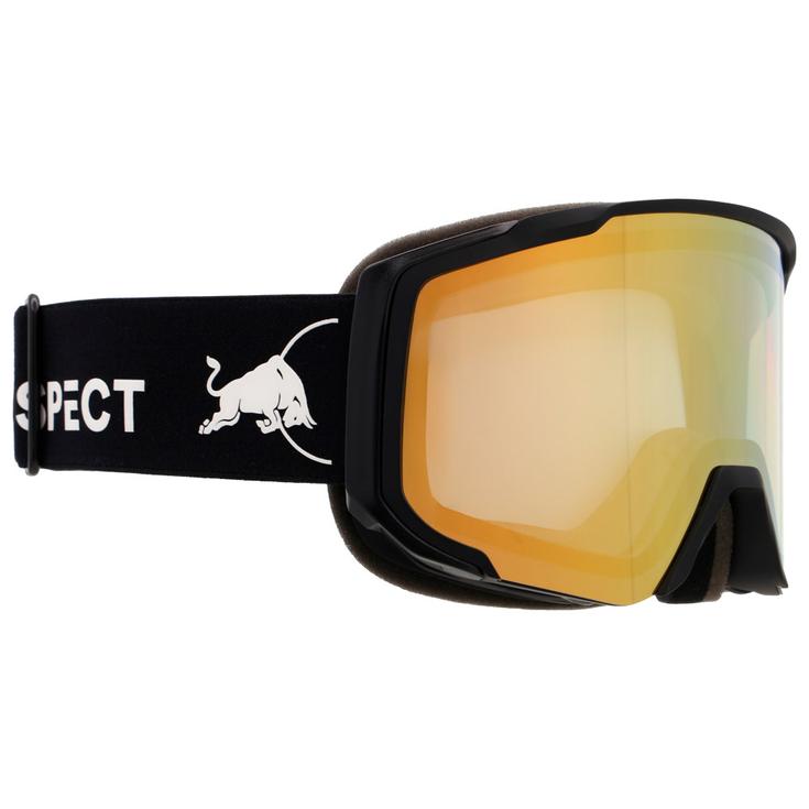 Red Bull Spect Masque de Ski Jibb Matt Black I-Boost Brown Gold Chrom-X Présentation