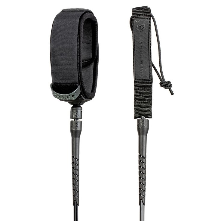 Creatures Leash Leash de surf Creatures Of Leisure Relliance Longboard Knee - Black / Black - 9'0" / 274 cm - Sans 