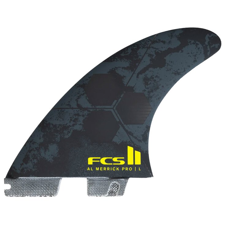 Fcs Ailerons Surf II Al Merrick Pg - 3 Dérives - Black/Acid Détail