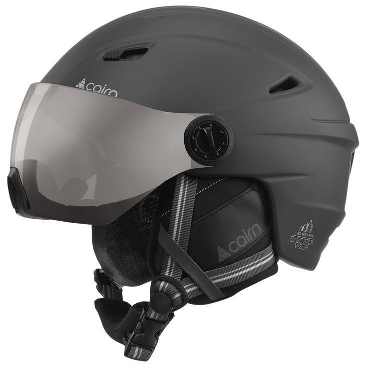 Cairn Casque visière Electron Visor Junior Mat Black 