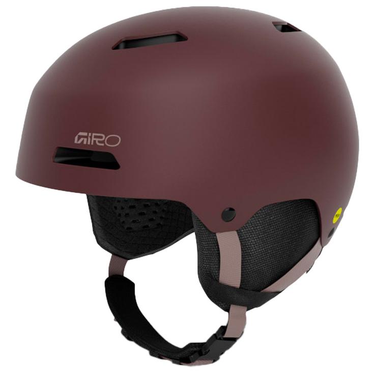 Giro Casque de ski Ledge Fs Mips Matte Dark Maroon Présentation