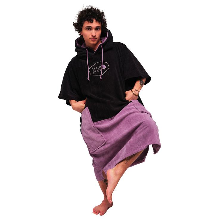 All-In Poncho Surf V-Flash Line Ponchos Black Nirvana Présentation
