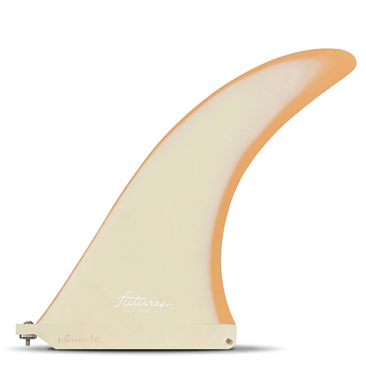 Futures Fins Ailerons Longboard Zack Flores Orange Cream Présentation