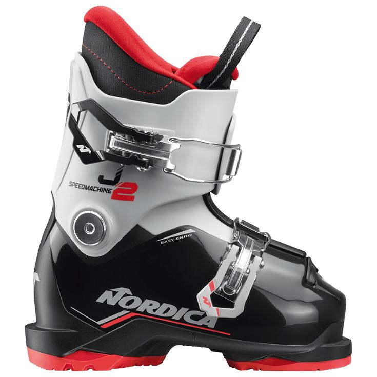 Nordica Chaussures de Ski Speedmachine J 2 Black Grey Red Côté