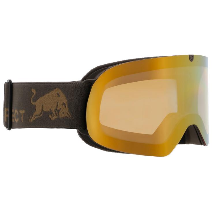 Red Bull Spect Masque de Ski Soar Matt Greyish Olive Brown Gold Chrom-X Présentation