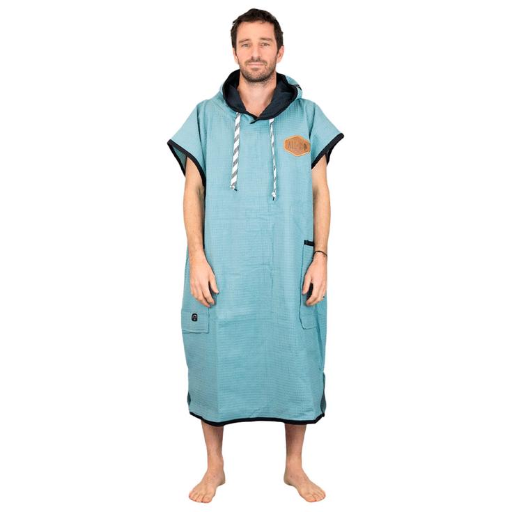 All-In Poncho Classic Light Waffle Ponchos Night Blue Présentation
