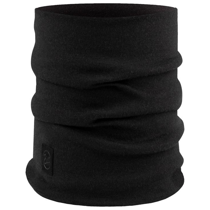 Buff Tour de cou Merino Heavyweight Neckwear Solid Black Présentation