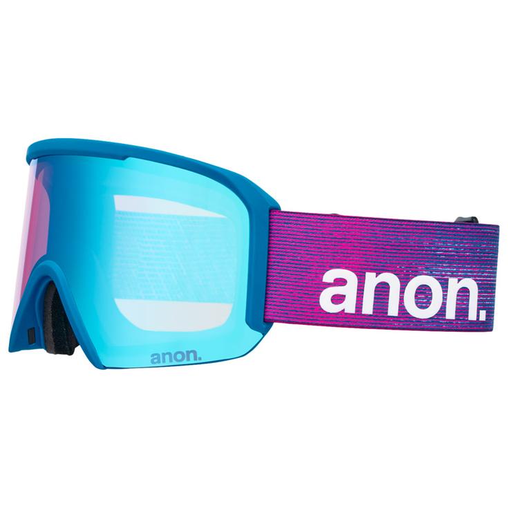 Anon Masque de Ski Nesa Pink Denim Perceive Variable Blue + Perceive Cloudy Burst Présentation