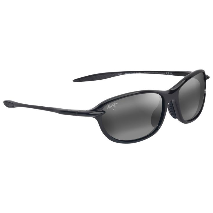 Maui Jim Lunettes de soleil Hookipa Ultra R Asian Fit Shiny Black Neutral Grey MauiUltra Présentation