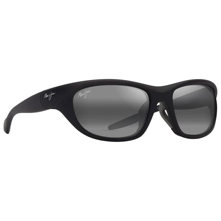 Maui Jim Lunettes de soleil Haulani Asian Fit Matte Black Neutral Grey Mineral Superthin Présentation