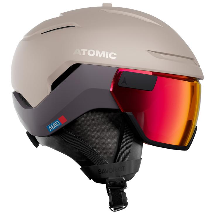 Atomic Casque de ski avec visière Savor Gt Amid Visor Photo Sand Présentation
