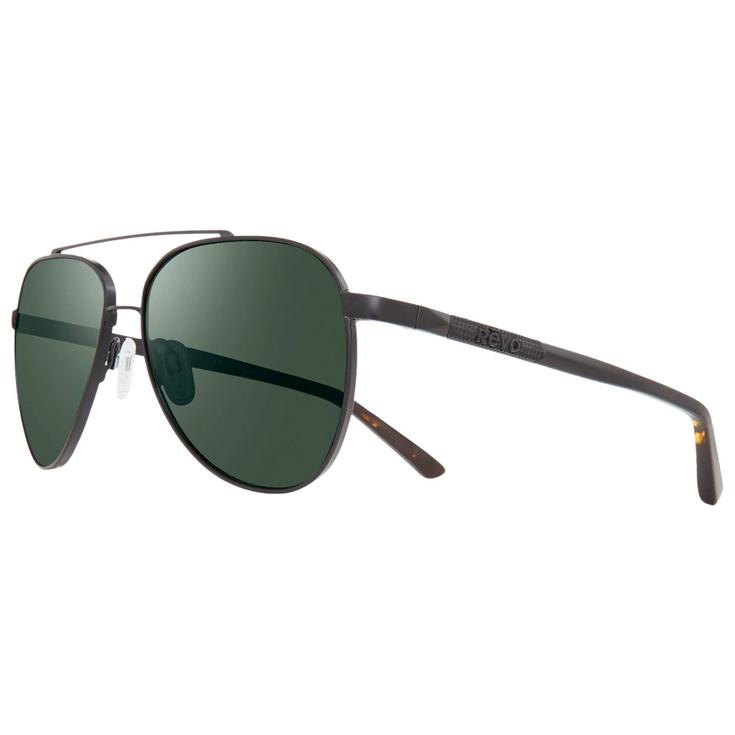 Revo Lunettes de soleil Arthur Black Crystal Smoke Green Polarized Présentation