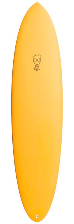 Phipps Board de Surf One Bad Egg Tint Futures Fins Orange 
