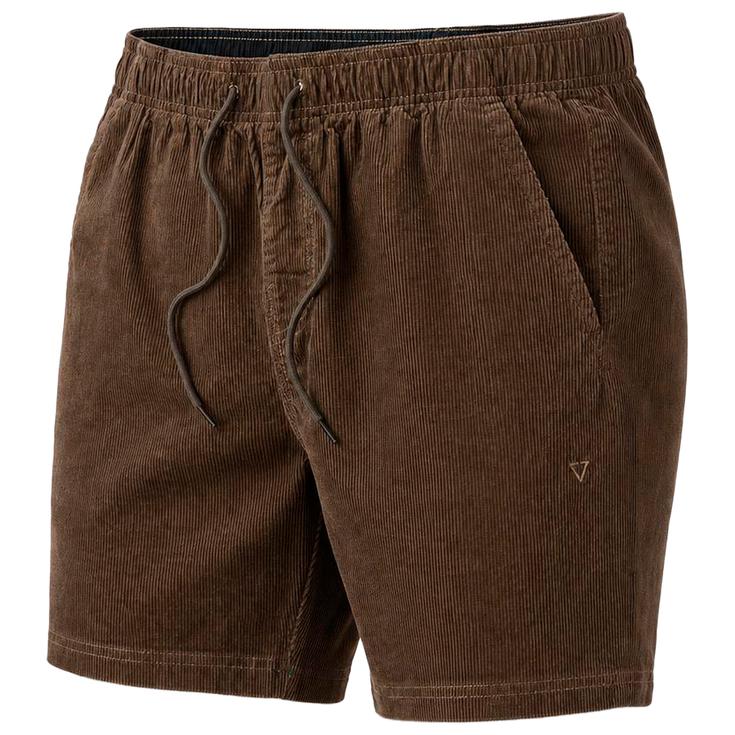 Vissla Short No See Ums Cord Eco 17" Elastic Dark Earth Présentation