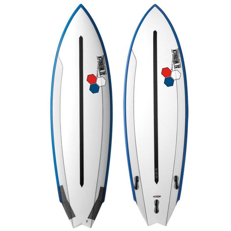 Channel Islands Board de Surf Twin Fin Dual Core - 5'8" / 173 cm Profil
