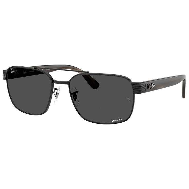 Ray Ban Lunettes de soleil RB3751CH Polished Black Chromance Dark Grey Polar Présentation