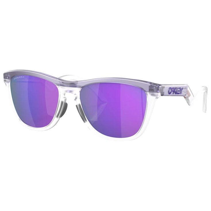 Oakley Lunettes de soleil Frogskins Matte Trans Lilac Clear Prizm Présentation
