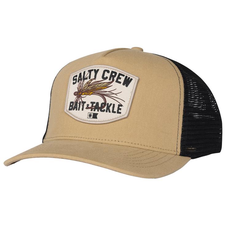 Salty Crew Casquettes Fishing Co Trucker Khaki Présentation