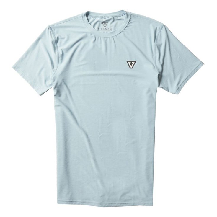 Vissla Top Manches Courtes Surf Twisted SS - Cool Blue Heather Dos