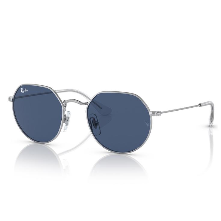 Ray Ban Lunettes de soleil Jack Kids Polished Silver Dark Blue Présentation