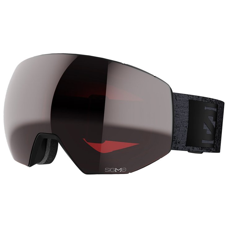 Salomon Masque de Ski Radium Prime Black Sigma Gun Metal + Sigma Silver Pink Présentation