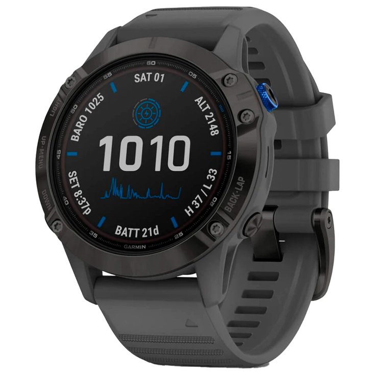 Garmin Montres GPS Fenix 6 Pro Solar Edition Black Ardoise Présentation