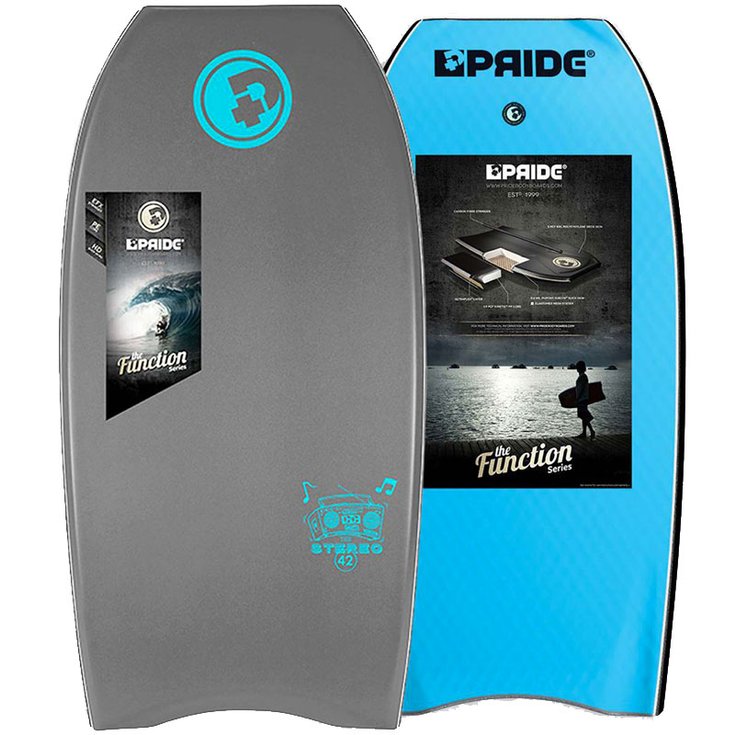 Pride Board de Bodyboard Stereo PE HD - Grey Profil