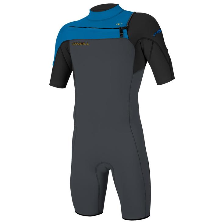 O'Neill Shorty Hammer 2mm Front Zip SS Graph / Black / Ocean Présentation