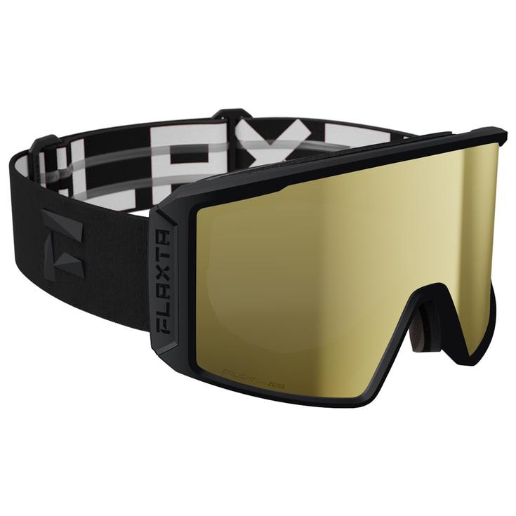 Flaxta Masque de Ski Evoke Black Gold Mirror Lens Présentation