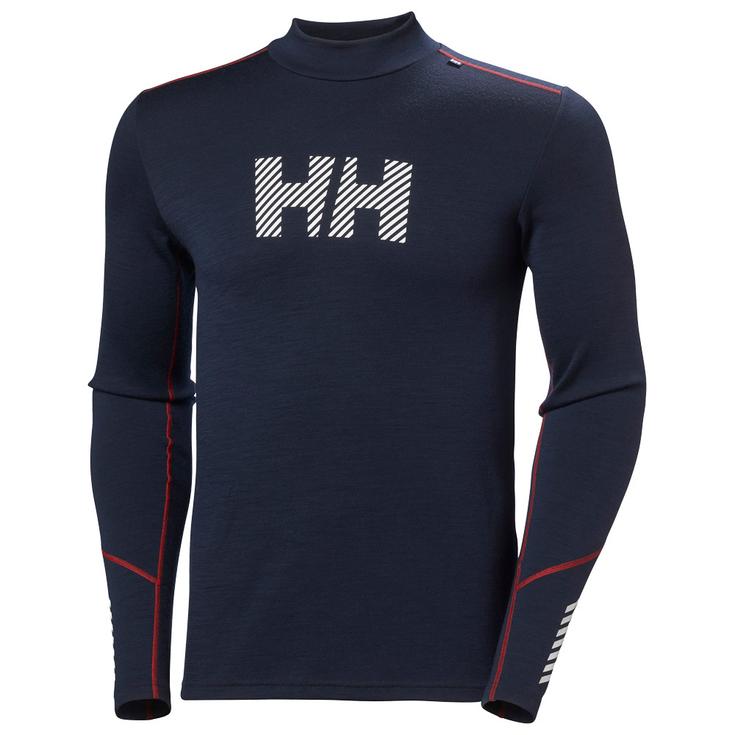 Helly Hansen Sous-vêtement technique Lifa Merino Midweight Logo Navy Présentation