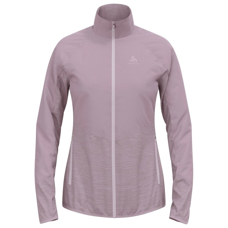 Odlo Veste de trail Essential Insulator Hybrid Jkt W Gray Ridge Présentation