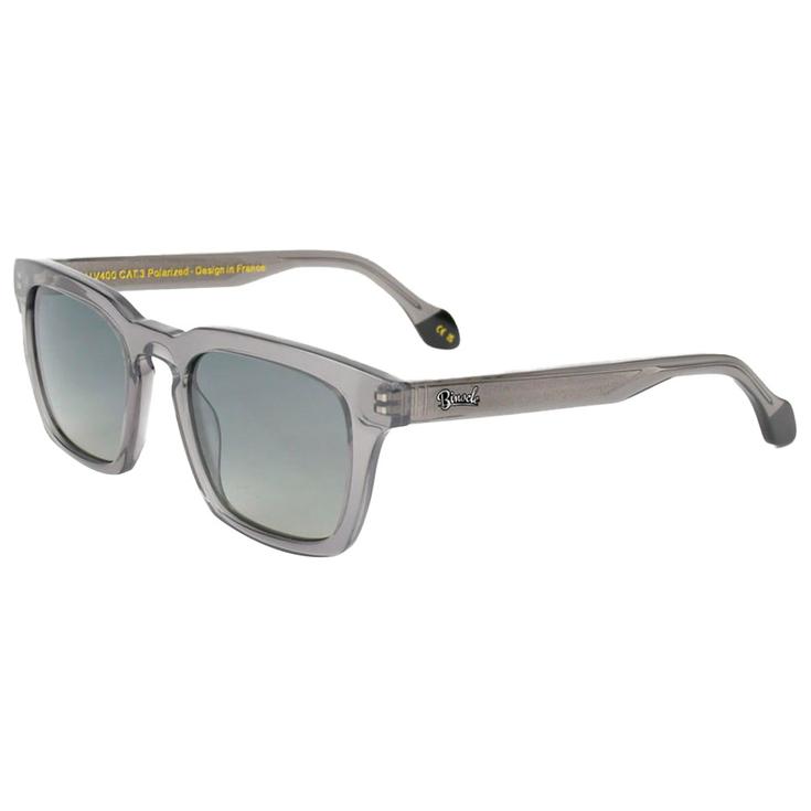 Binocle Eyewear Lunettes de soleil Matt Shiny Grey Gradient Grey Polarized Présentation