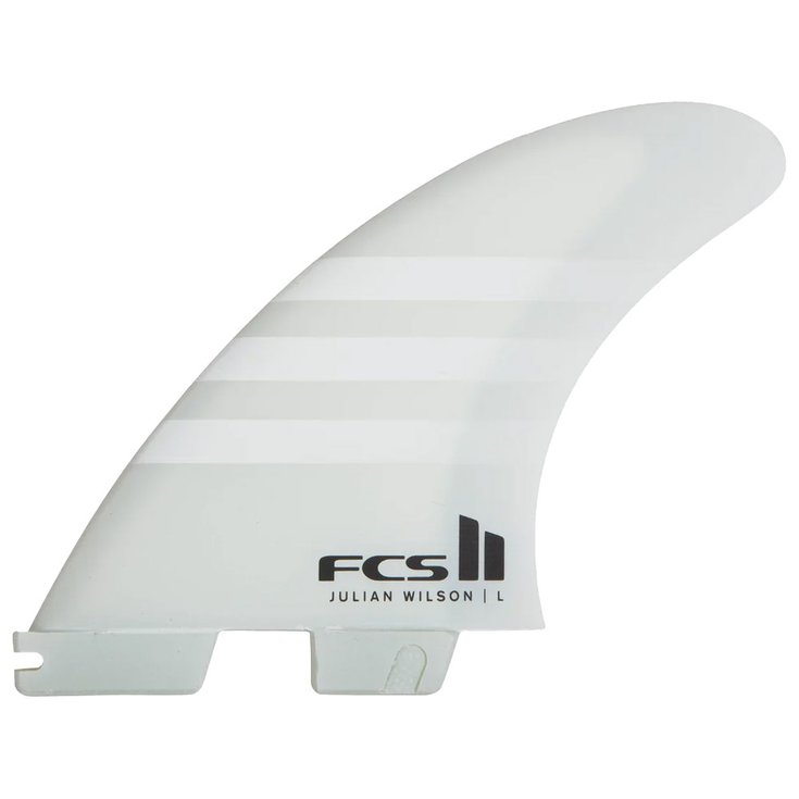Fcs Ailerons Surf II Julian Wilson Tri Fin Set White/White Présentation