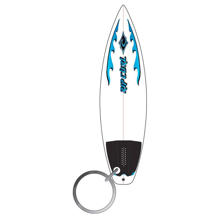 Rip Curl Portes Clés Surfboard Keyring White Blue Présentation