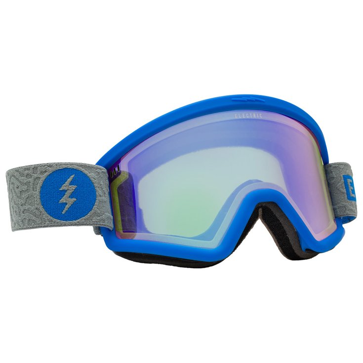 Electric Masque de Ski Hex Flood Blue Yellow Blue Chrome + Dark Grey Présentation
