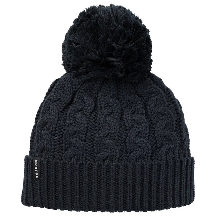 Burton Bonnet Fleece-Lined Zippy Beanie True Black Présentation