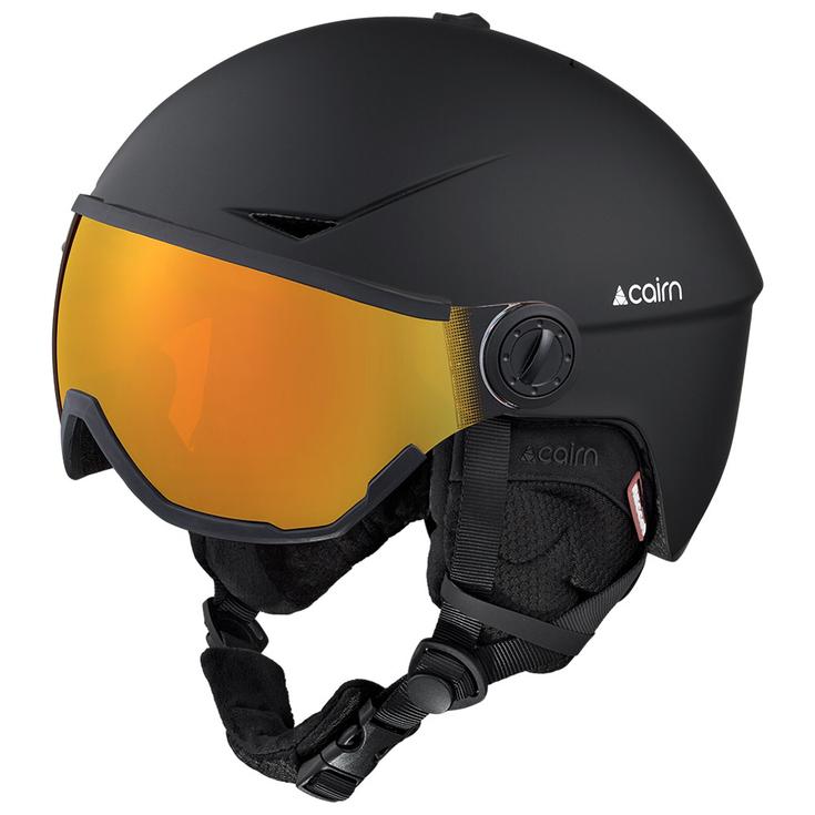 Cairn Casque visière Rise Visor Pure Mat Black Photo Présentation