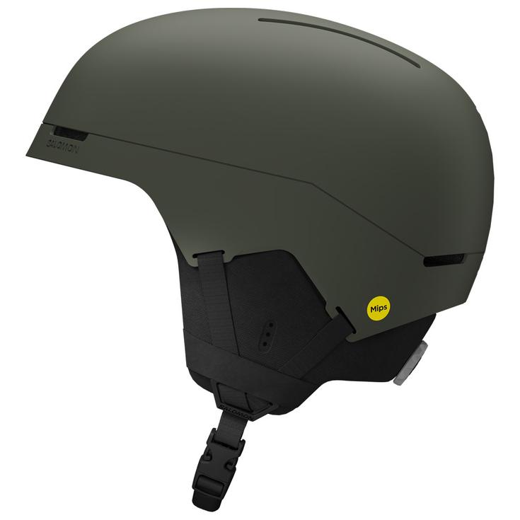 Salomon Casque de ski Brigade Index Mips Castor Gray Présentation