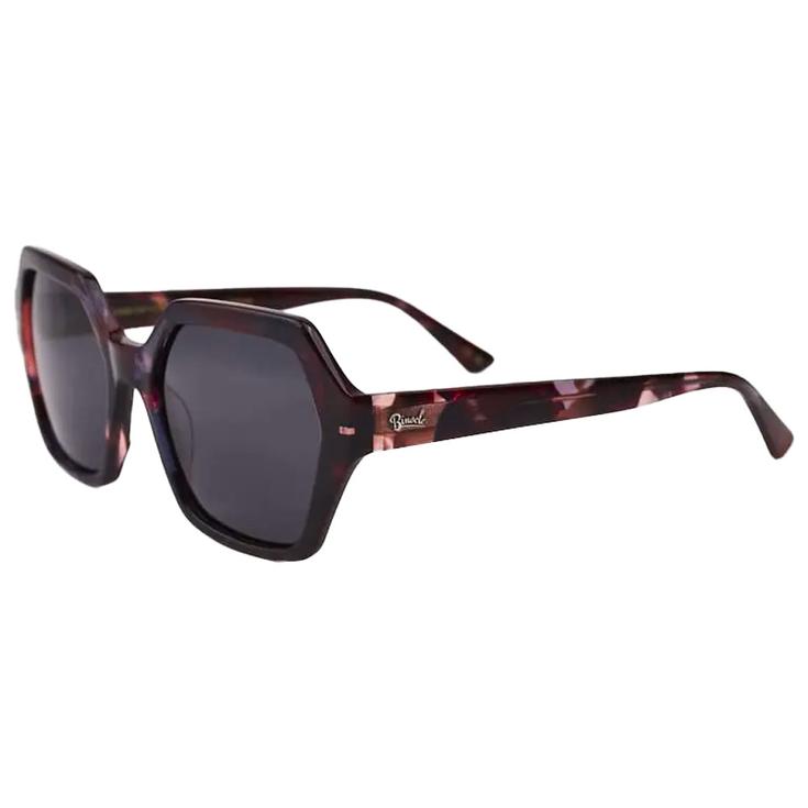Binocle Eyewear Lunettes de soleil Roma Shiny Tortoise Red Gradient Grey Polarized Présentation