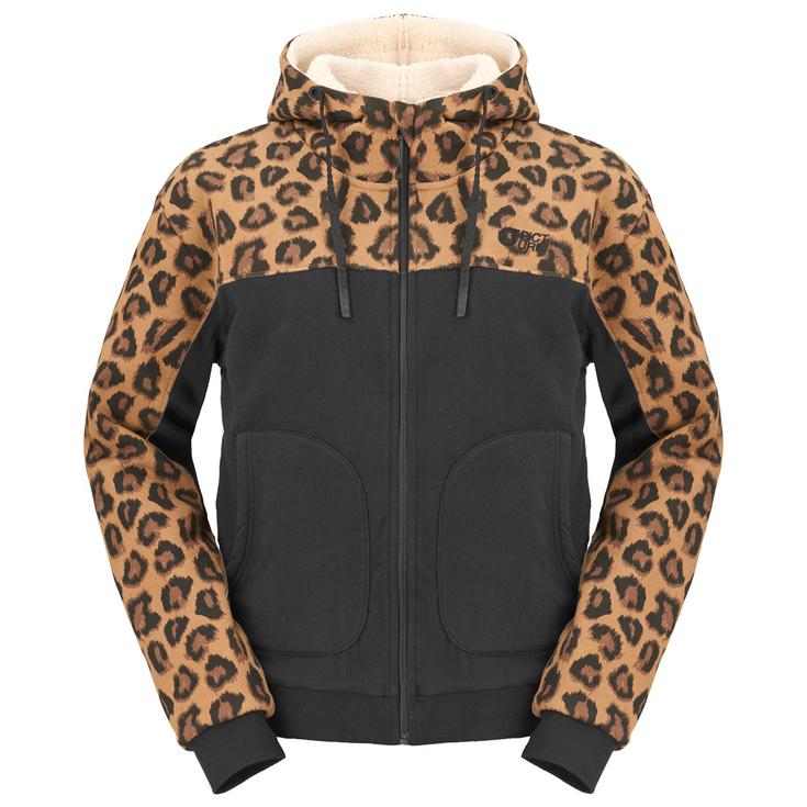 Picture Sweat Basement Plush Zip Black Présentation