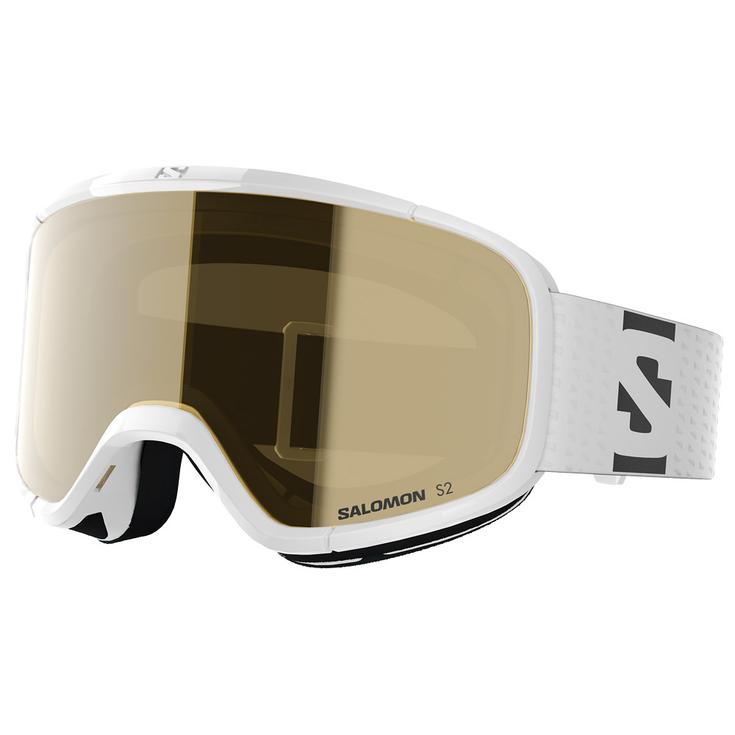 Salomon Masque de Ski Aksium 2.0 White Flash Gold Présentation
