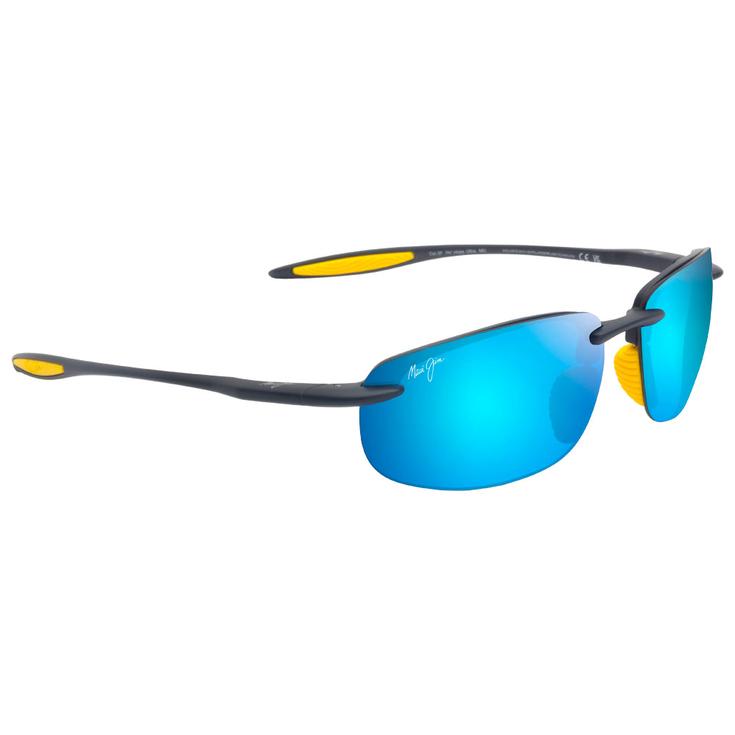 Maui Jim Lunettes de soleil Hookipa Ultra Matte Solid Dark Blue Blue Hawaii MauiUltra Présentation