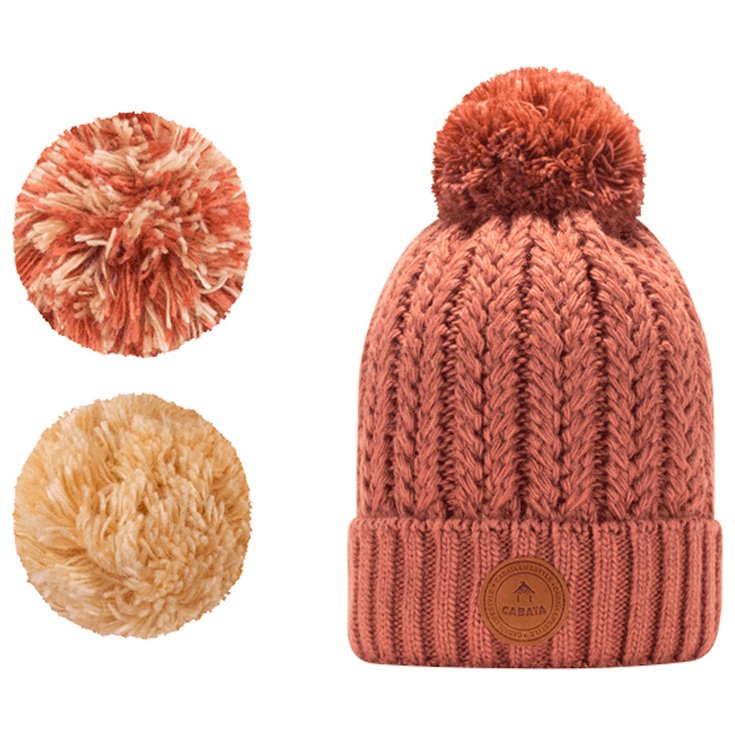 Cabaia Bonnet Moscow Mule Beanie Old Pink Présentation
