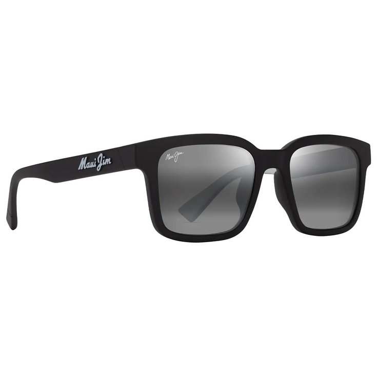 Maui Jim Lunettes de soleil Opiopio Asian Fit Noir Mat Dégradé Blanc Gris Neutre MauiPure Présentation
