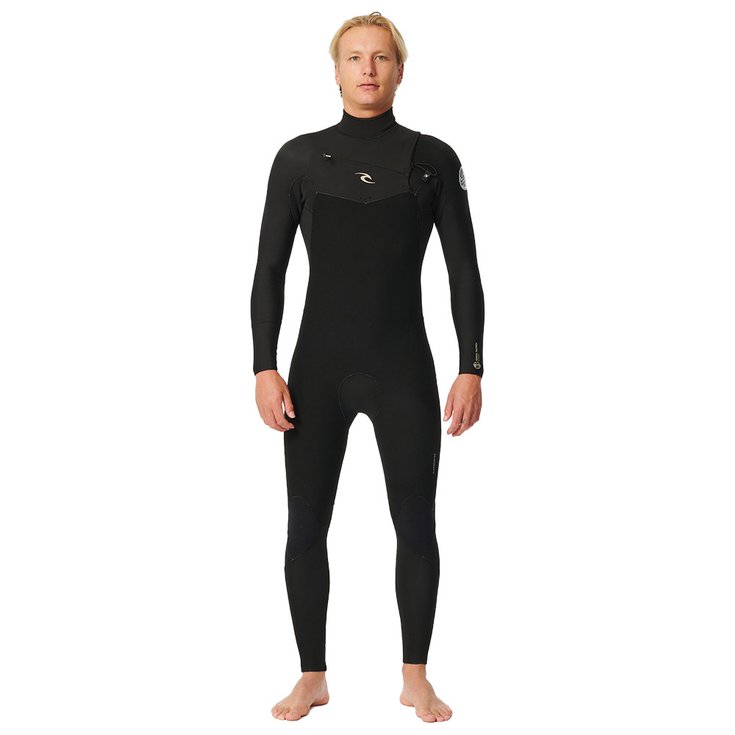Rip Curl Combinaison Intégrale Dawn Patrol 3/2 Front Zip Black 
